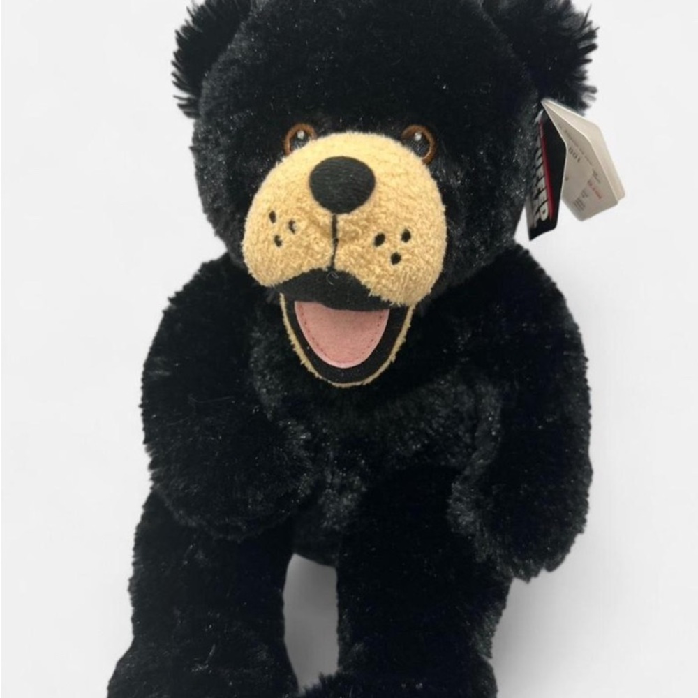 Stuffed Animal House Black Bear Plush Toy - Picture 7 of 7